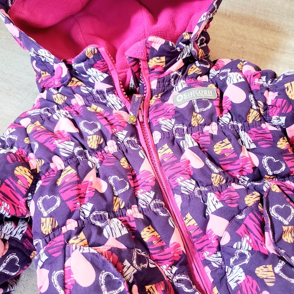 OshKosh B'gosh Colorful Heart Patterned Jacket - Picture 3 of 3